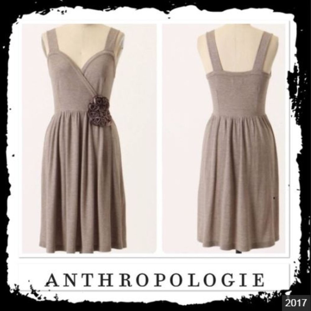 Anthropologie NWT Deletta Corsage Twirl Dress Sz S